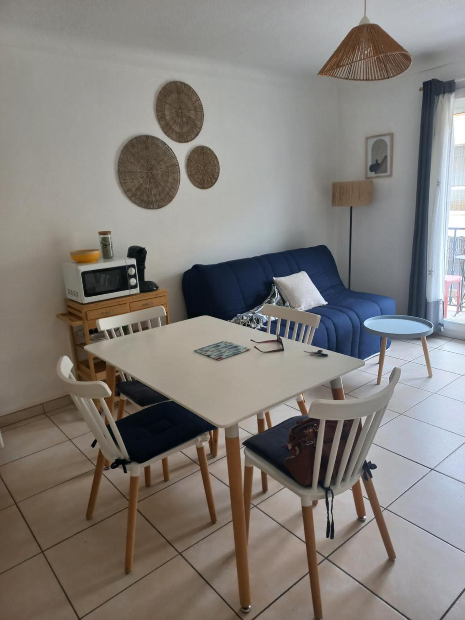 Canet Plage Appartement Vue Laterale Mer, 1 Chambre , Wifi, Climatisation, Parking Securise Couvert ภายนอก รูปภาพ
